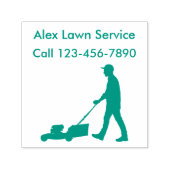 Lawn Service Business Ink Stamp Zelfinktende Stempel (Design)