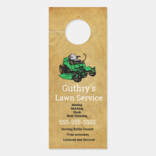 Lawn Service Deuren Deurhanger