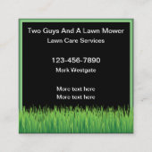 Lawn Service Double Side Visitekaartjes (Achterkant)