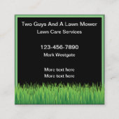 Lawn Service Double Side Visitekaartjes (Voorkant)