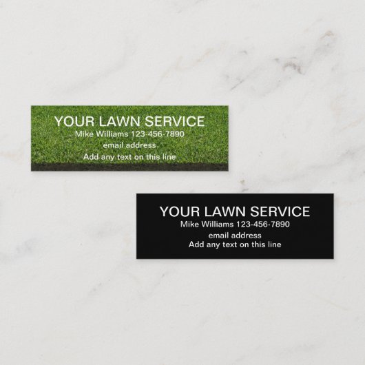 Lawn Service Eenvoudige budget Visitekaartjes (Voorkant / Achterkant)