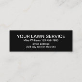 Lawn Service Eenvoudige budget Visitekaartjes (Achterkant)