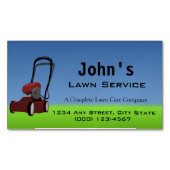 Lawn Service Magnetisch Visitekaartje (Voorkant)