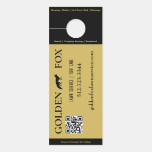 Lawn Service QR-codeschatting Deurhanger