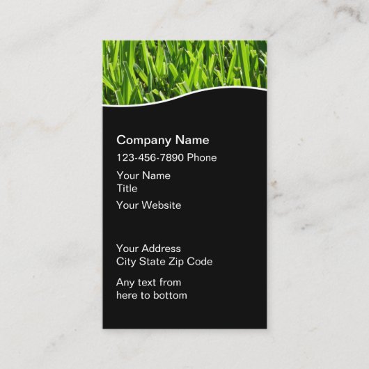 Lawn Service Service Vertical Business Cards Visitekaartje (Voorkant)