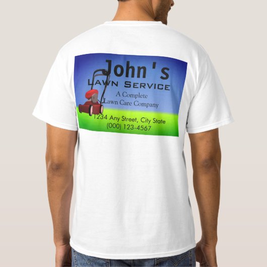 Lawn Service T-shirt (Achterkant)
