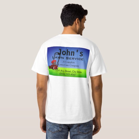 Lawn Service T-shirt (Achterkant volledig)