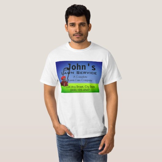 Lawn Service T-shirt (Voorkant volledig)