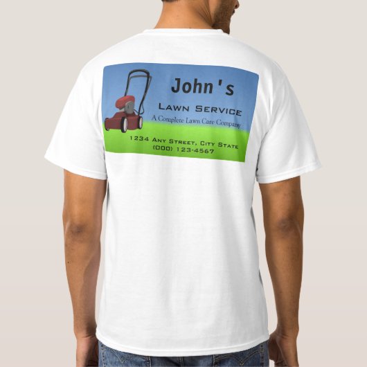Lawn Service T-shirt (Achterkant)