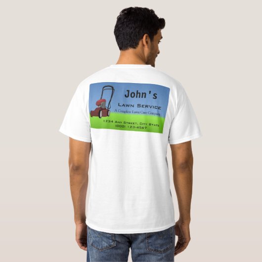 Lawn Service T-shirt (Achterkant volledig)