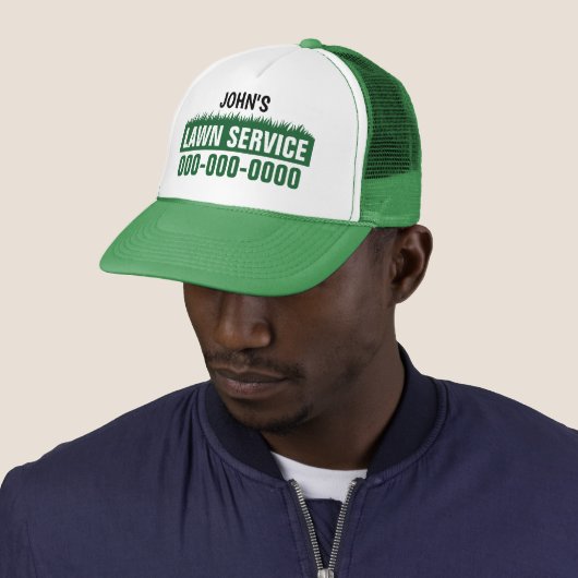 Lawn Service Trucker Hat Pet (In situ)