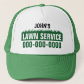 Lawn Service Trucker Hat Trucker Pet (Voorkant)