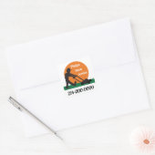 Lawn Service Vierkante Sticker (Envelop)
