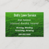 Lawn Service Visitekaartje (Voorkant)
