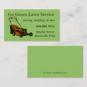 Lawn Service Visitekaartje met maaier aanpasbaar (Voorkant / Achterkant)