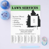 Lawn Services Tree-Sjabloon Foto van brochure (Enkel)