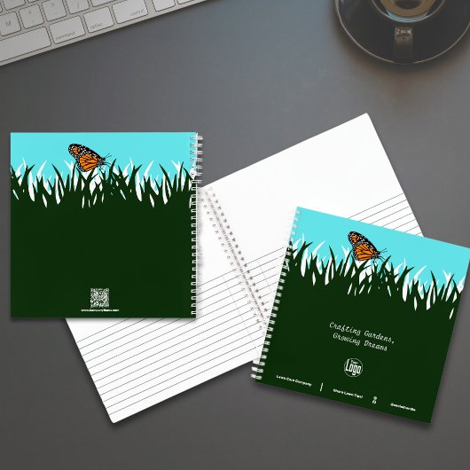 Lawn Silhouette Butterfly Promotional Notitieboek