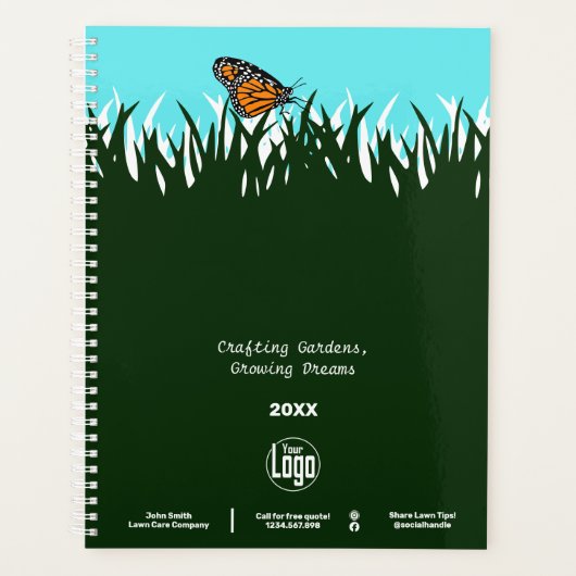 Lawn Silhouette Butterfly Promotional Planner (Voorkant)