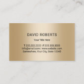 Lawn Sprinkler Irrigatie Blauw & Goud Landscaping Visitekaartje (Achterkant)