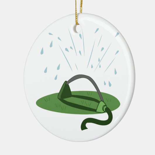 Lawn Sprinkler Keramisch Ornament (Links)