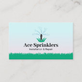 Lawn Sprinkler System Elegant Pastel Visitekaartje (Voorkant)