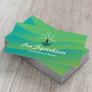 Lawn Sprinklers Irrigatie Installatie & Reparatie Visitekaartje