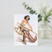 Lawn-stoel omhoog briefkaart (Staand voorkant)