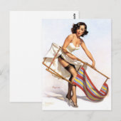 Lawn-stoel omhoog briefkaart (Voorkant / Achterkant)