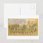  Lawn Tennis Advertentie Lithografie Briefkaart (Voorkant / Achterkant)