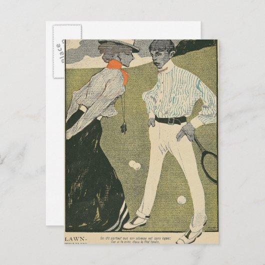 Lawn Tennis Briefkaart (Voorkant / Achterkant)