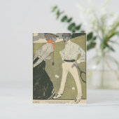 Lawn Tennis Briefkaart (Staand voorkant)