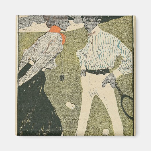 Lawn Tennis Magneet (Voorkant)