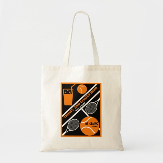 Lawn Tennis Player Graphic Art Canvas tas (Voorkant)