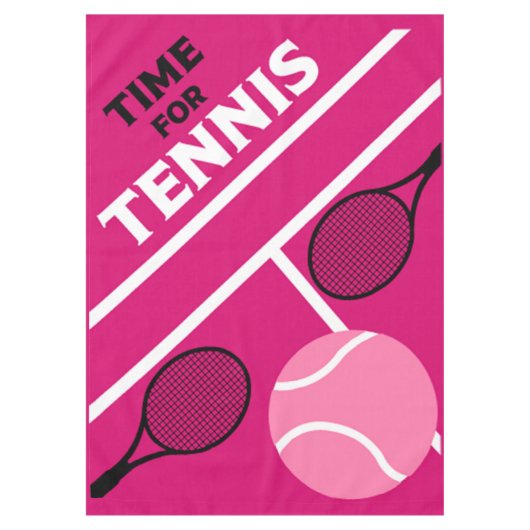 Lawn Tennis-spelers Tafelkleed (Voorkant)