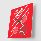 Lawn Tennis-spelers Vierkante Klok (Hoek)