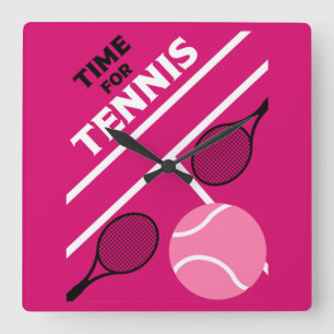 Lawn Tennis-spelers Vierkante Klok