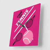 Lawn Tennis-spelers Vierkante Klok (Hoek)