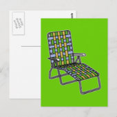 Lawn Voorzitter Chaise Lounge Briefkaart (Voorkant / Achterkant)