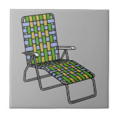 Lawn Voorzitter Chaise Lounge Tegeltje (Voorkant)