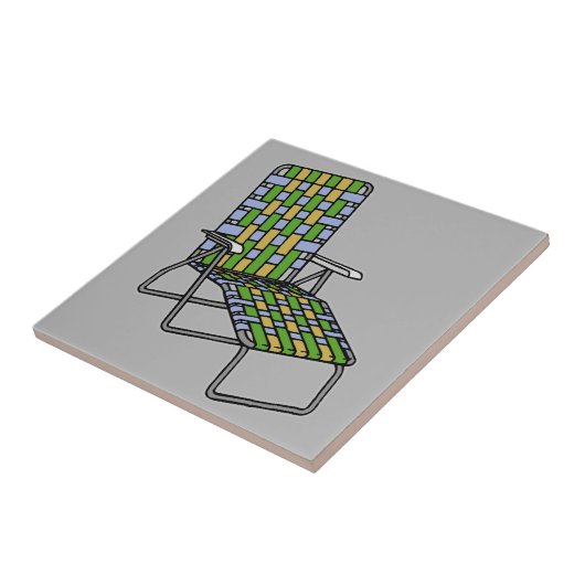 Lawn Voorzitter Chaise Lounge Tegeltje (Zijkant)