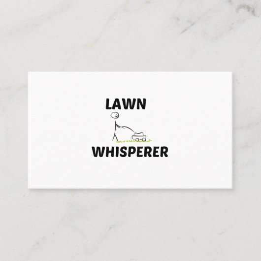 LAWN WHISPERER CONTACTKAARTJE (Voorkant)