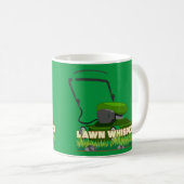 LAWN WHISPERER grappig cadeau voor tuinieren Koffiemok (Voorkant rechts)