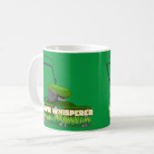LAWN WHISPERER grappig cadeau voor tuinieren Koffiemok (Voorkant links)