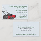 Lawn Yard Maintenance Services Visitekaartje (Voorkant / Achterkant)