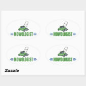 Lawn Yard Mowing, Mow Lawns, Landscaping Lawn Care Ovale Sticker (Vel)