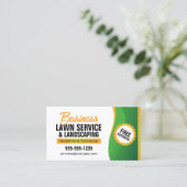 Lawncare & Landscaping Maaiservice Groen Sinaasapp Visitekaartje (Staand voorkant)