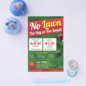 LawnCare Tuinarchitectuur Gras Maaien Flyer 8.5 x  (Enkel)