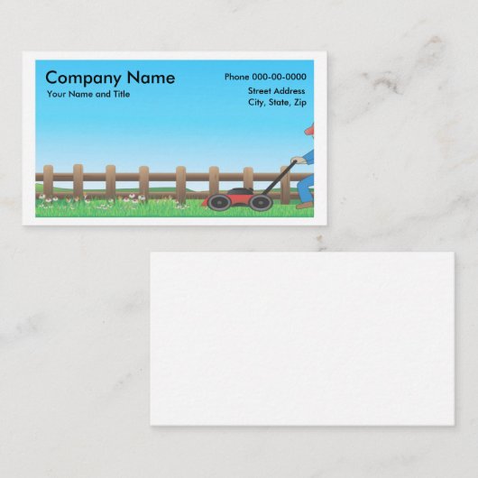 Lawncare visitekaartje (Voorkant / Achterkant)