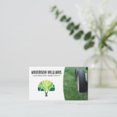 Lawnmower | Bomen-Logo Visitekaartje (Staand voorkant)