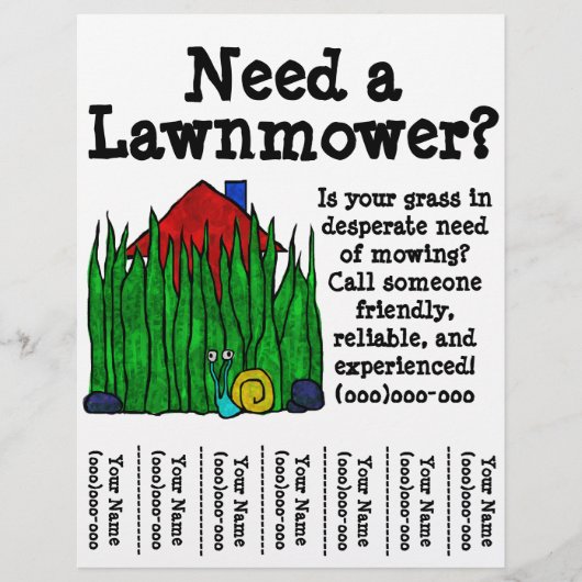 Lawnmower Flyer (Voorkant)
